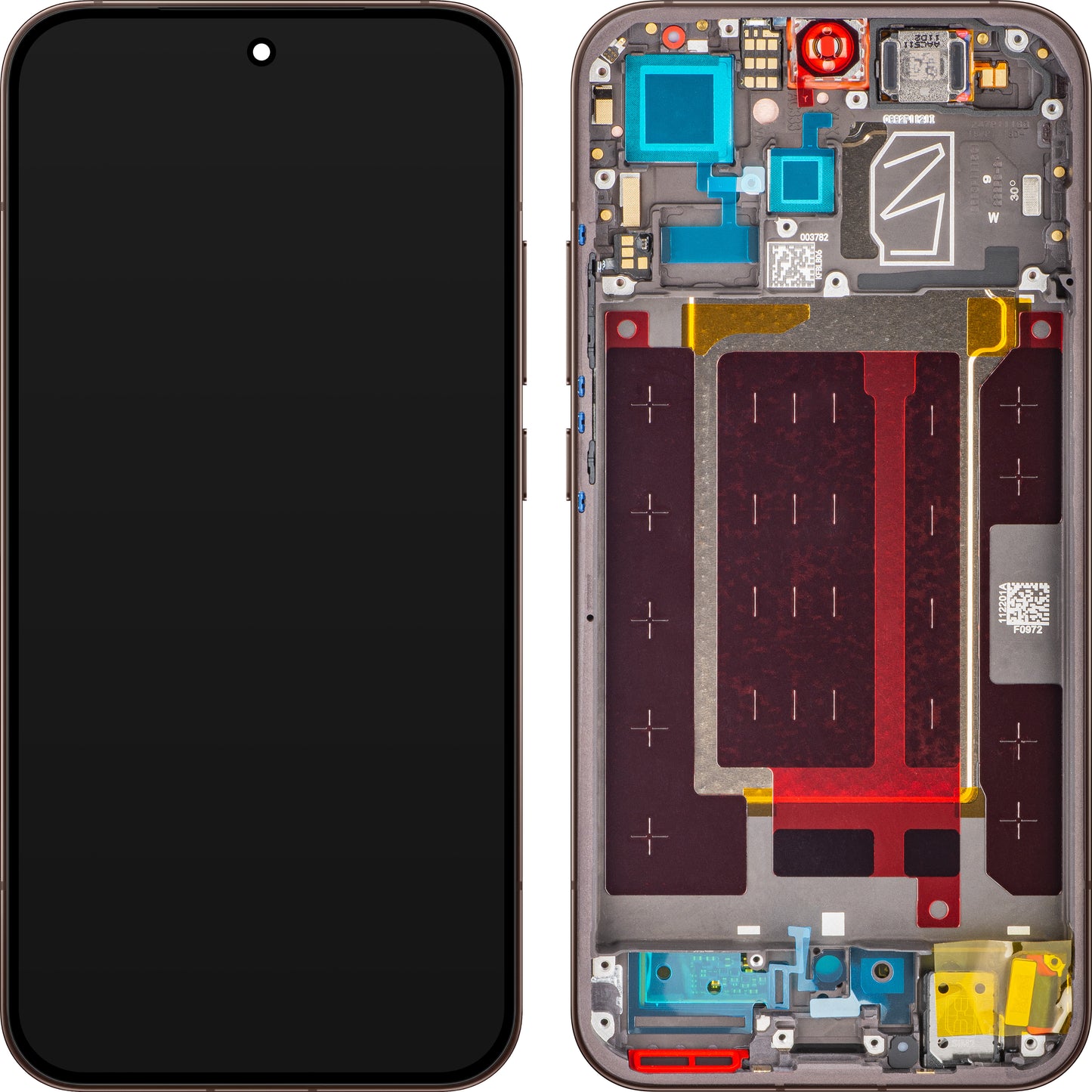 Display met Touchscreen Oppo Reno15 Pro Mini / Reno15 Pro, met Frame, Bruin (Dusk Brown /Cocoa Brown), Service Pack 621029000774