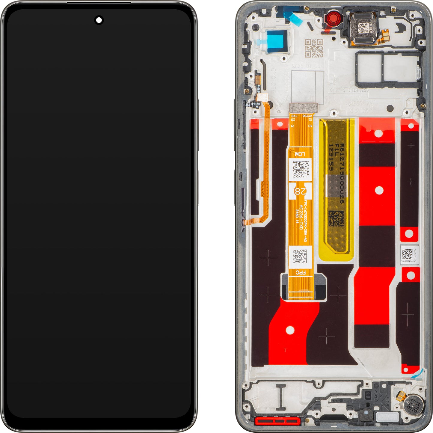 Display met Touchscreen Oppo A5 Energy / A5 Pro, met Frame, Bruin (Mocha Brown), Service Pack 621029000495