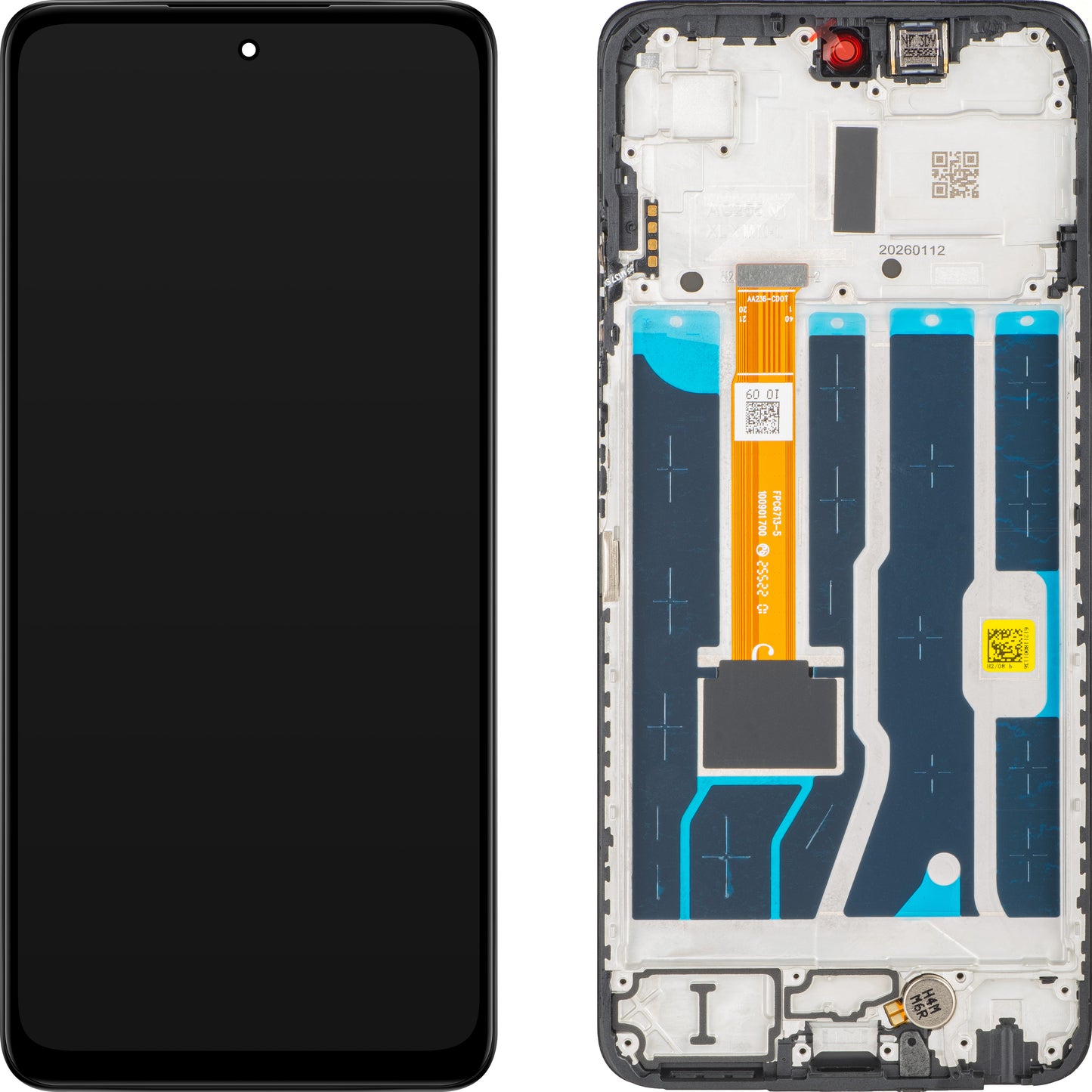 Display met Touchscreen Oppo A5 5G, met Frame, Zwart, Service Pack 621029000578