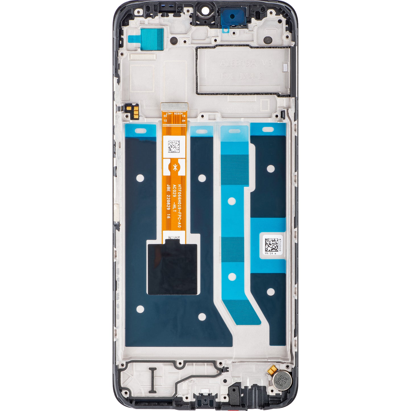 Oppo A17 touchscreen scherm, met frame, zwart, Service Pack 4130358