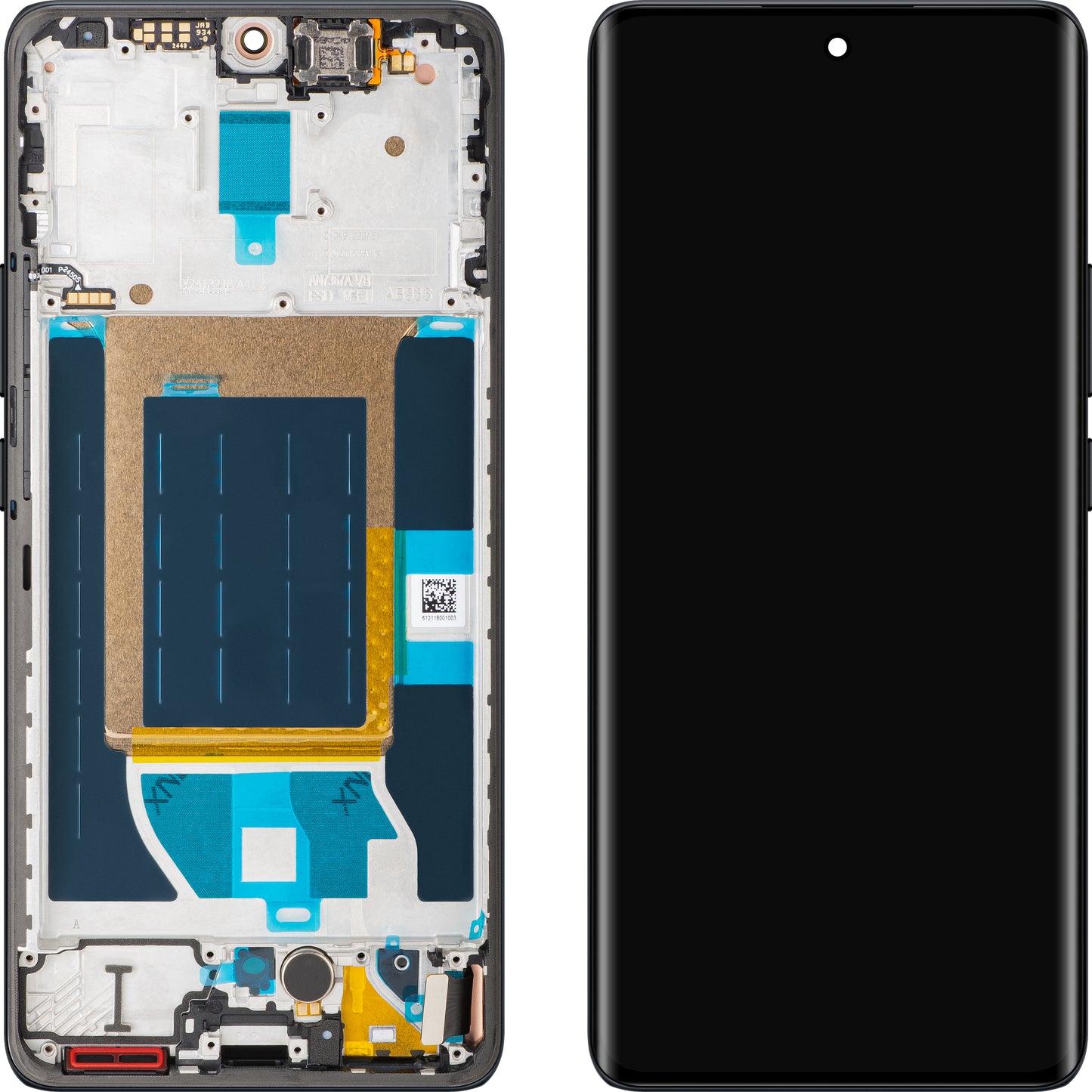 Écran tactile Realme 14 Pro, avec cadre, Gris (Suede Grey), Pack de service 621029000421