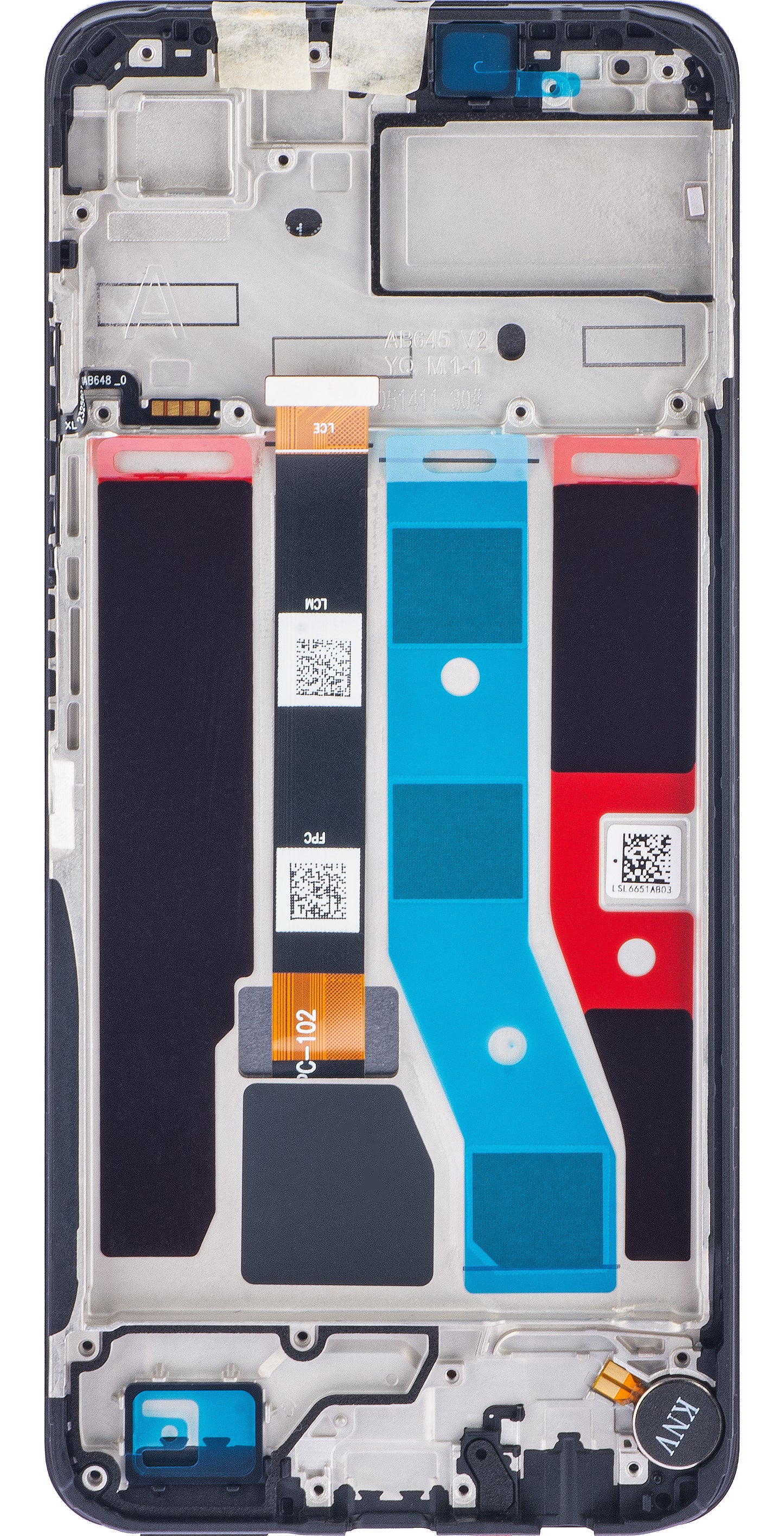 Realme C51 Touchscreen Display mit Rahmen, Carbon Schwarz, Service Pack 621029000053