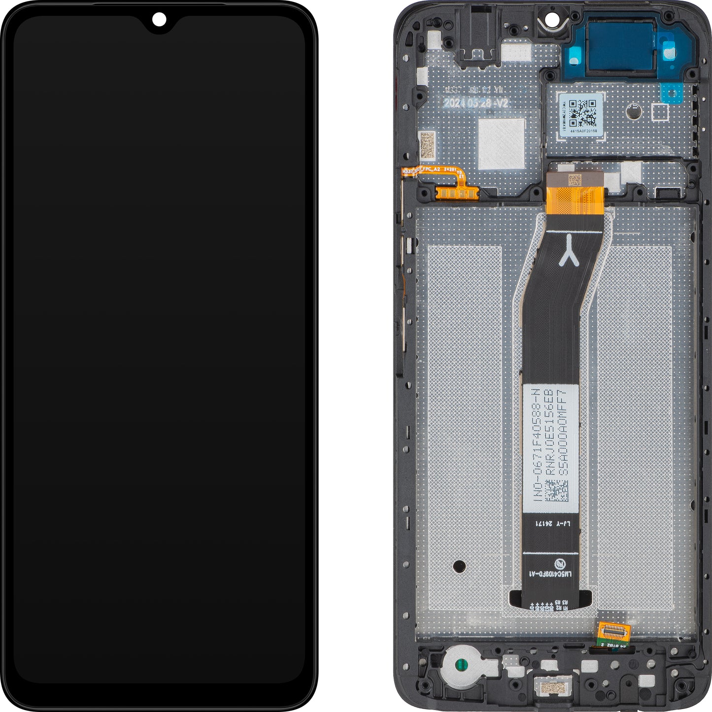 Display met Touchscreen Xiaomi Redmi A3x, met Frame, Zwart (Midnight Black), Service Pack 560006C3Y200