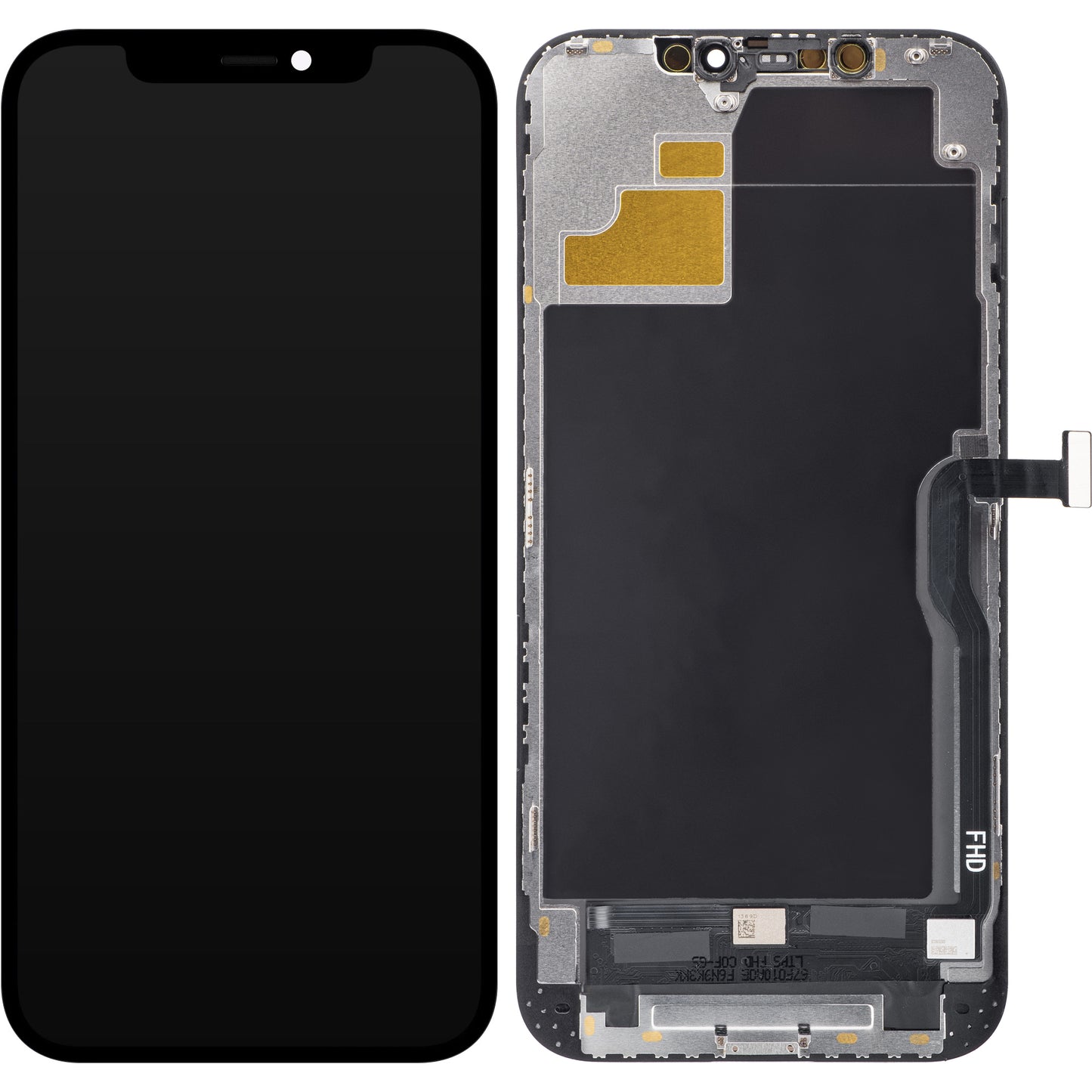 ZY Touchscreen Display voor Apple iPhone 12 Pro Max, met Frame, In-Cell IC Beweegbare LCD Versie, Zwart