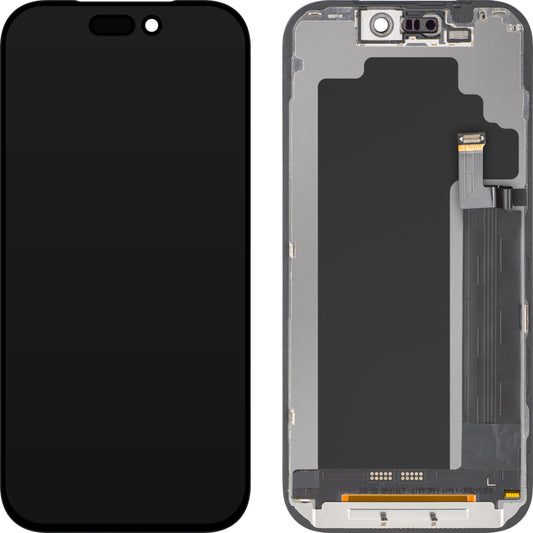 Display mit Touchscreen ZY für Apple iPhone 17 Pro, mit Rahmen, LCD In-Cell IC Movable Version, Schwarz