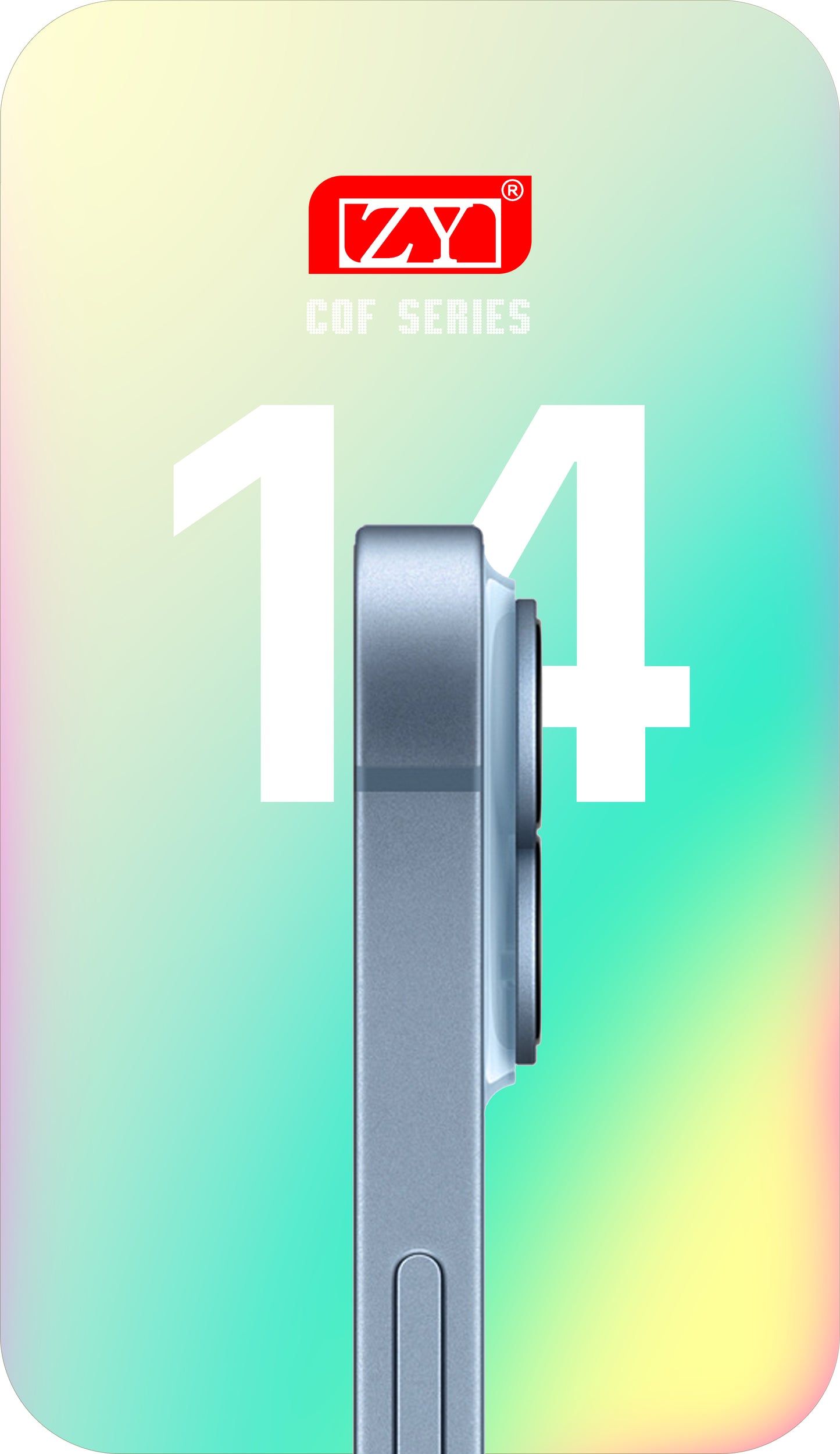 ZY Écran tactile pour Apple iPhone 14, avec cadre, LCD In-Cell IC mobile, noir