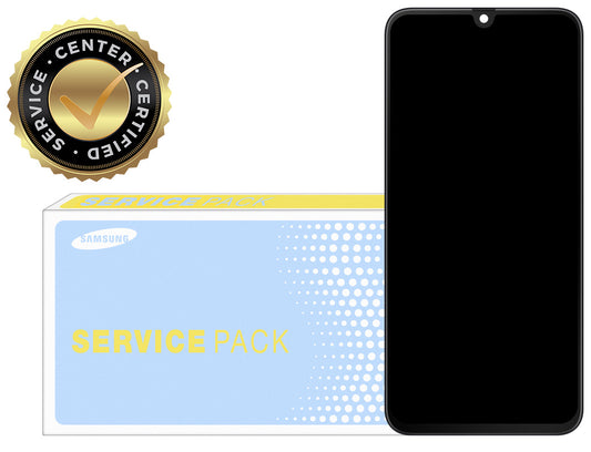 Touchscreen Display Samsung Galaxy A70 A705, mit Rahmen, Schwarz, Service Pack GH82-19747A