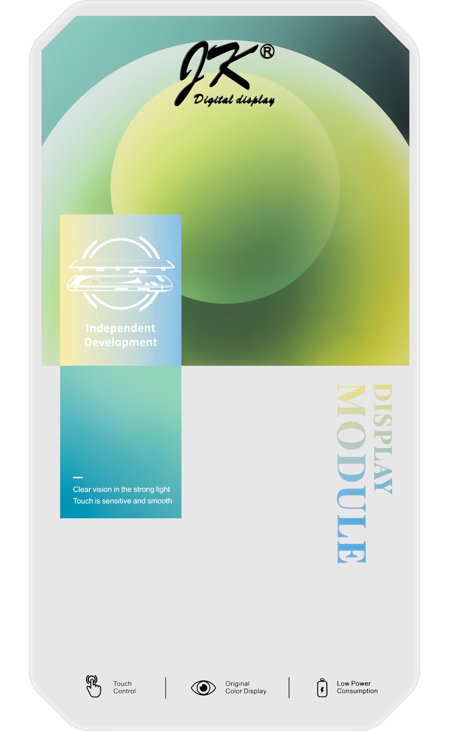 JK Touchscreen Display voor Apple iPhone 11 Pro, met frame, In-Cell LCD-versie, zwart