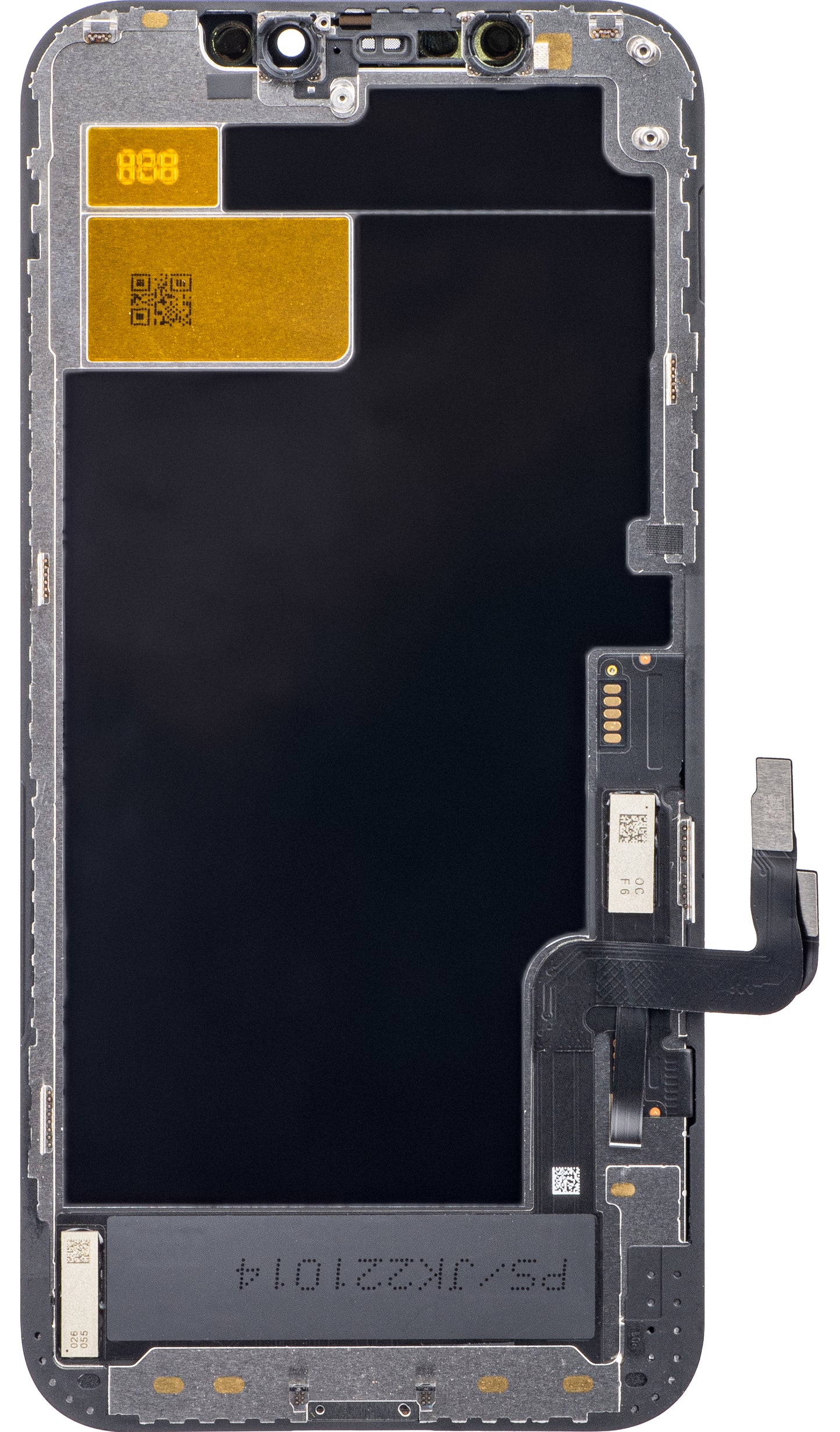 JK Incell Display / Touchscreen für Apple iPhone 12 / 12 Pro | mit Rahmen | Schwarz | 120Hz