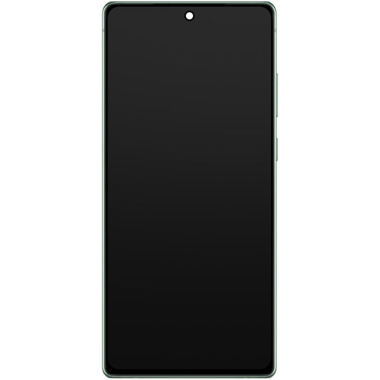 Touchscreen scherm Samsung Galaxy Note 20 5G N981 / Note 20 N980, met frame, groen, Service Pack GH82-23495C