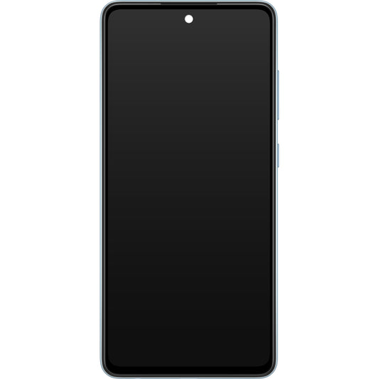 Touchscreen Display Samsung Galaxy A52 5G A526 / A52 A525, mit Rahmen, Blau, Service Pack GH82-25524B