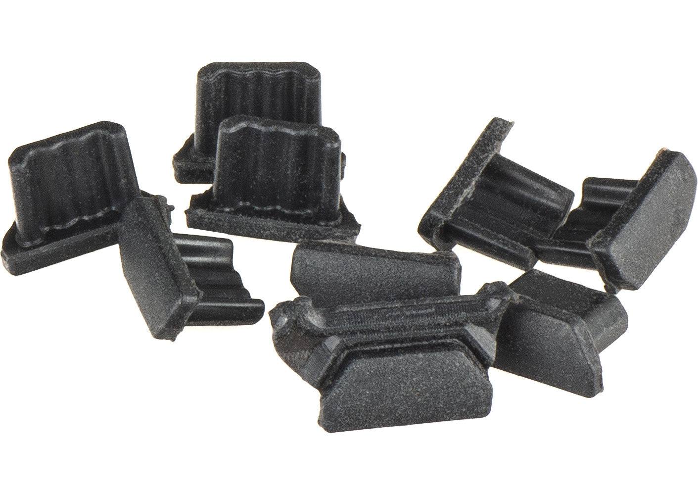Bouchon Anti Poussière Port Téléphone OEM, microUSB, Lot de 10 pièces, Noir