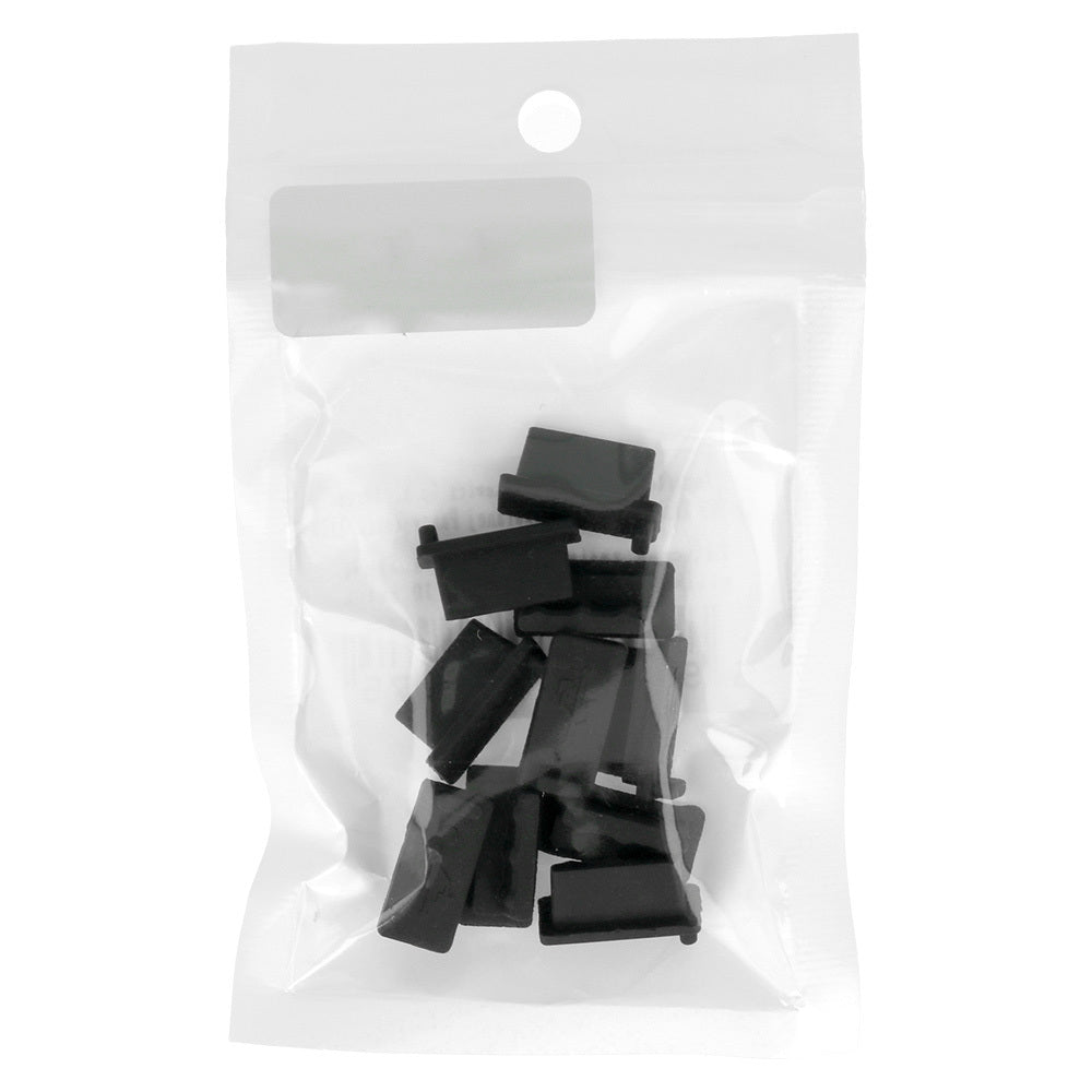 Bouchon Anti-Poussière Port Téléphone OEM, USB-A, Lot de 10 pièces, Noir
