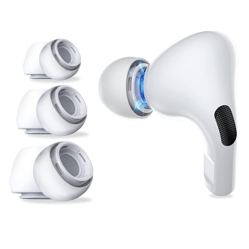 Bouchons Techsuit ET1 pour Apple AirPods Pro Series, Taille XS / S / L, Blancs