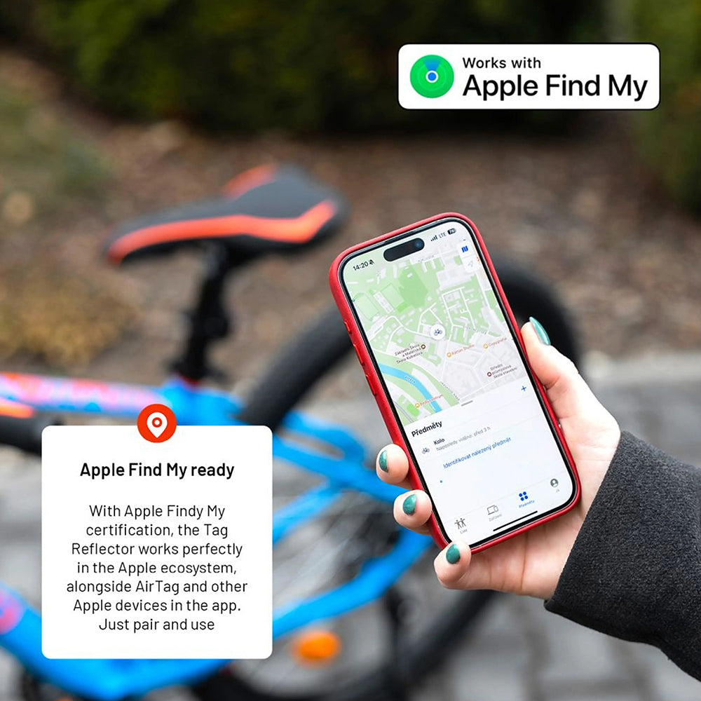 Fixed SmartTag Bike für iOS-Serie, Schwarz