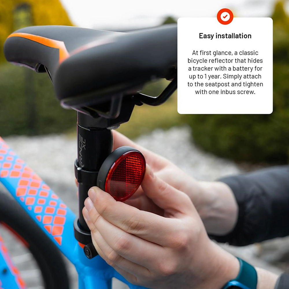Fixed SmartTag Bike für iOS-Serie, Schwarz