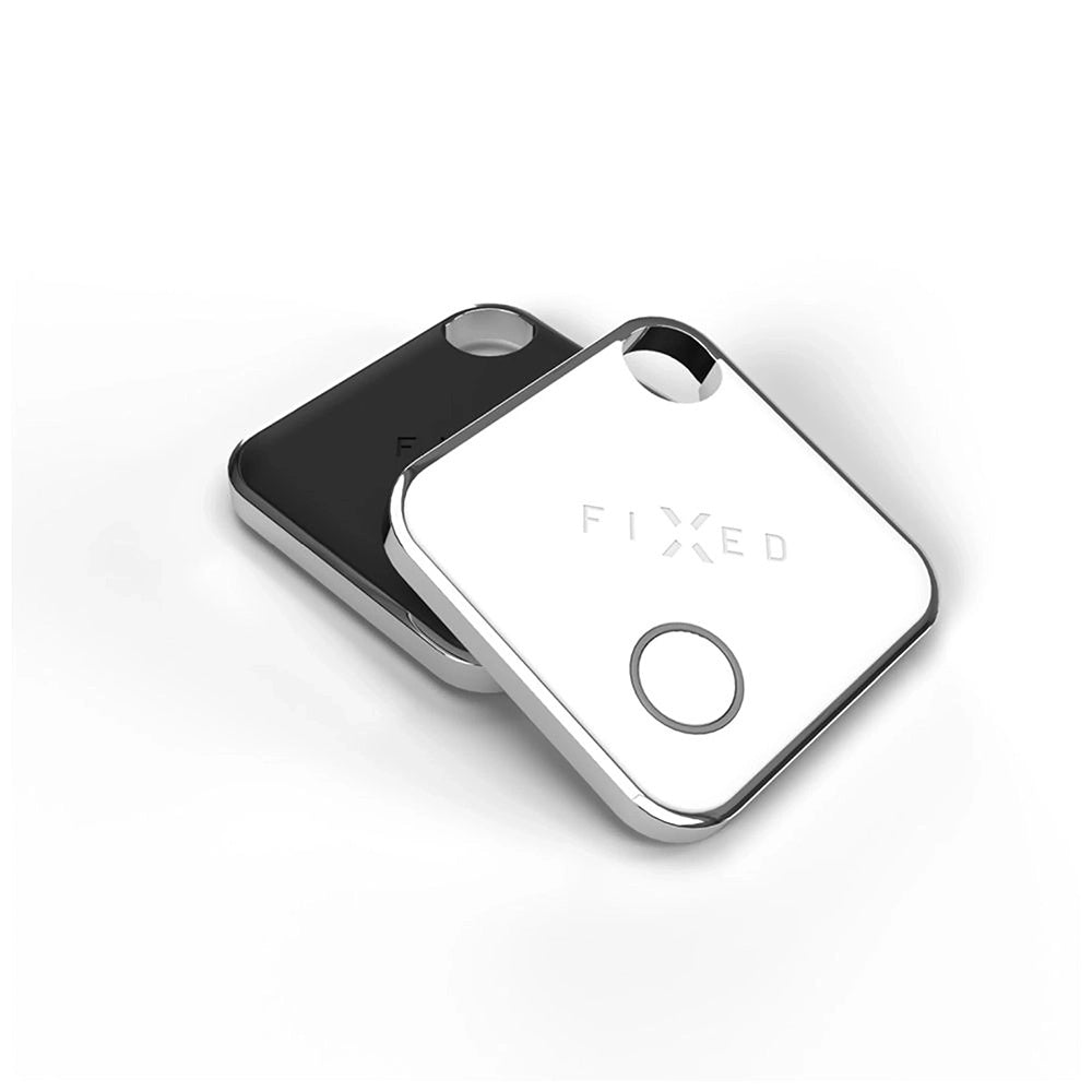 Fixed SmartTag Duo voor iOS, Set 2 Stuks, Wit / Zwart