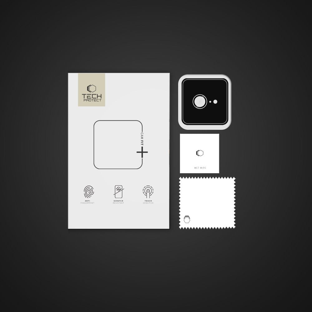 Film de protection pour caméra arrière Tech-Protect CamRing Fit+ pour Apple iPhone 16e, Verre Trempé