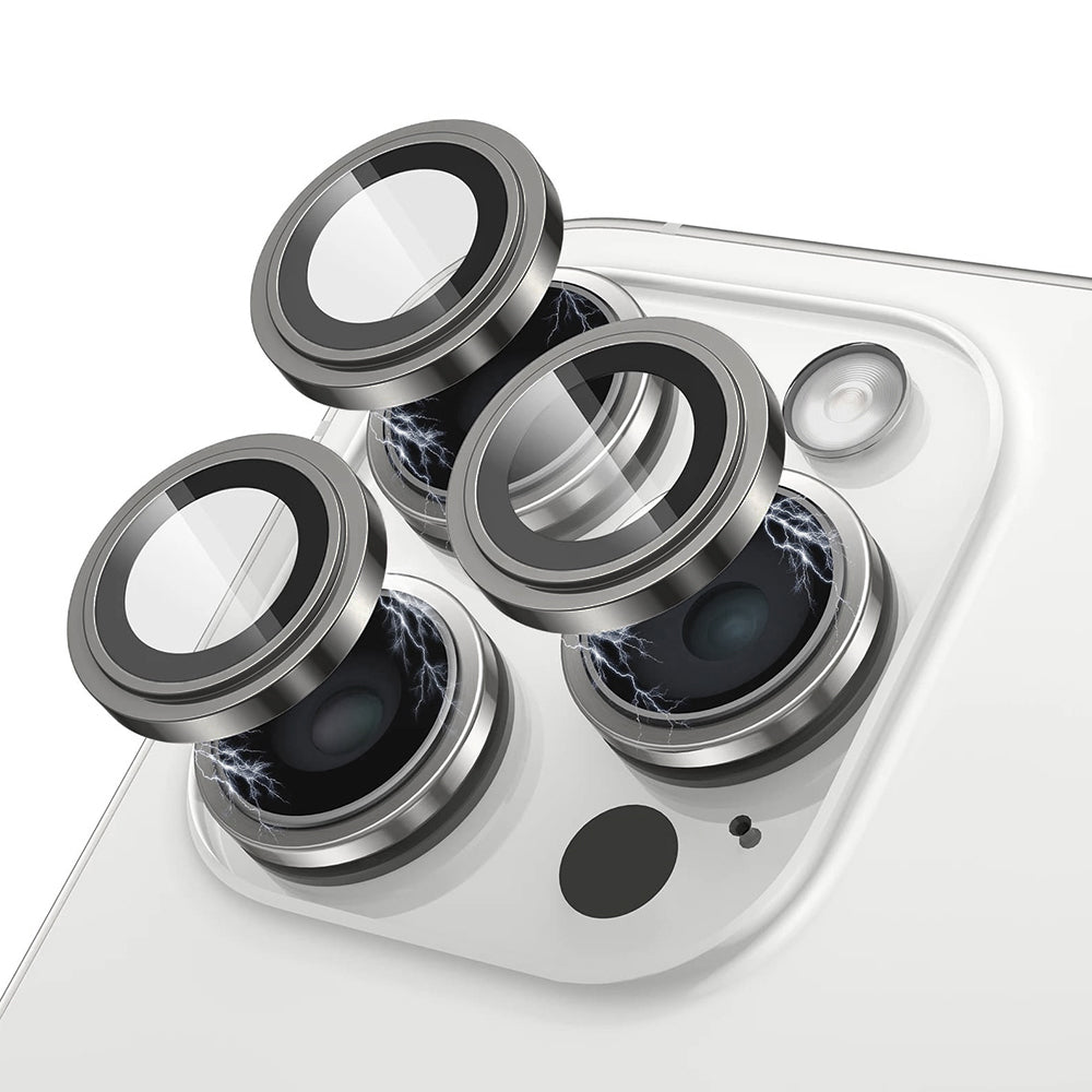 Lito S+ Achtercamera Beschermfolie voor Apple iPhone 13 Pro Max / 13 Pro, Gehard Glas, Grijs