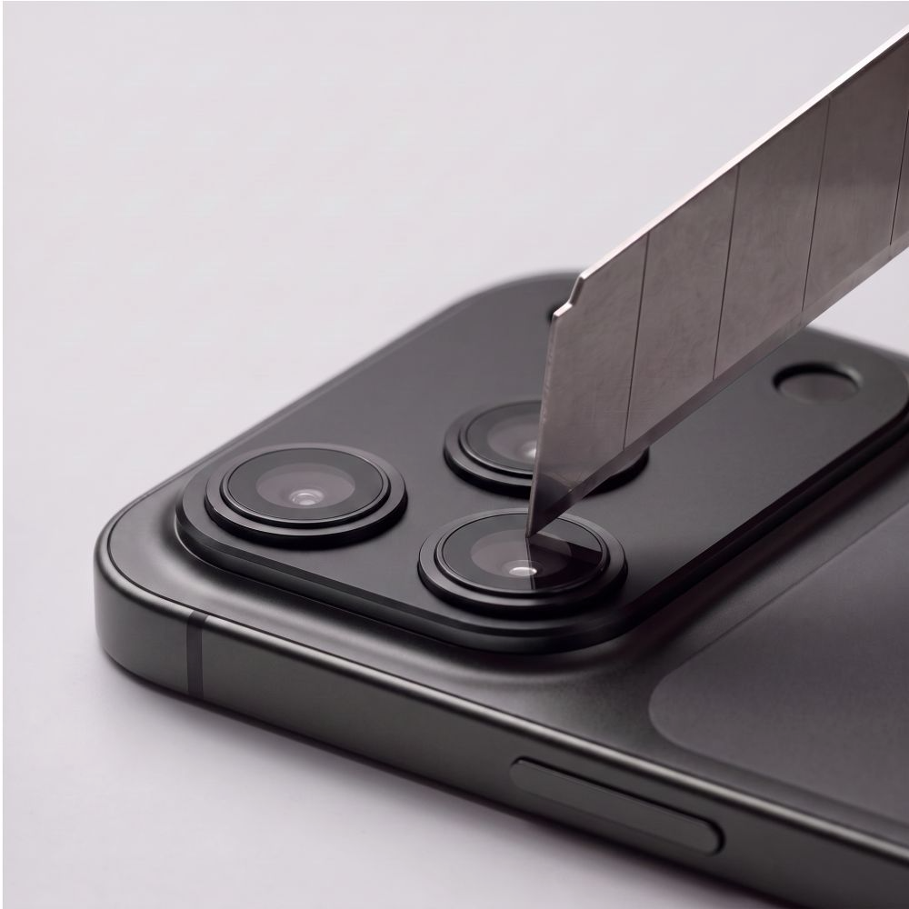 Schutzfolie für die Rückkamera Tech-Protect CamFull Fit+ für Apple iPhone 18 Pro Max, gehärtetes Glas, schwarz