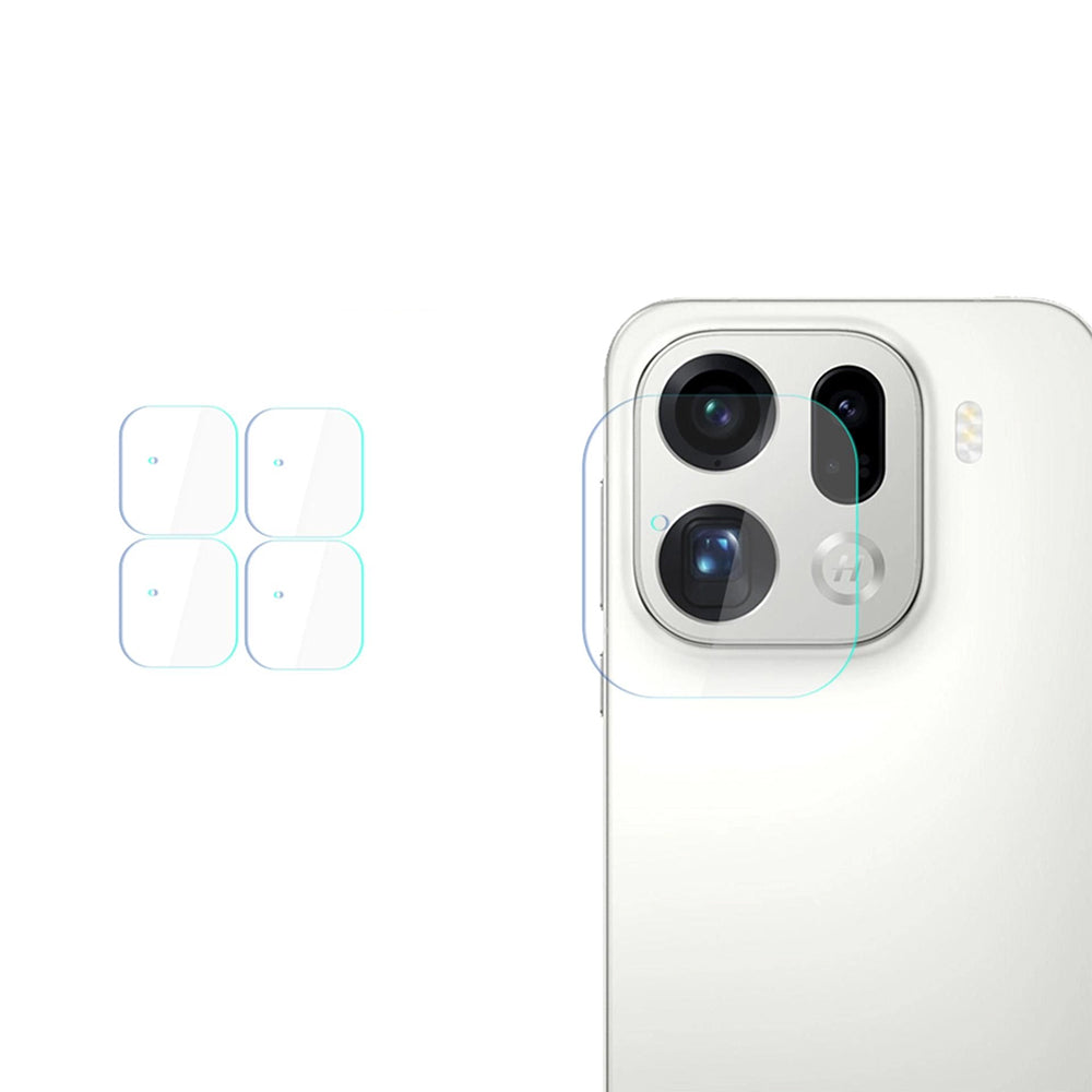 Beschermfolie Achtercamera 3MK Protection voor Oppo Find X9 Pro, Gehard Glas, Set van 4 stuks, Transparant