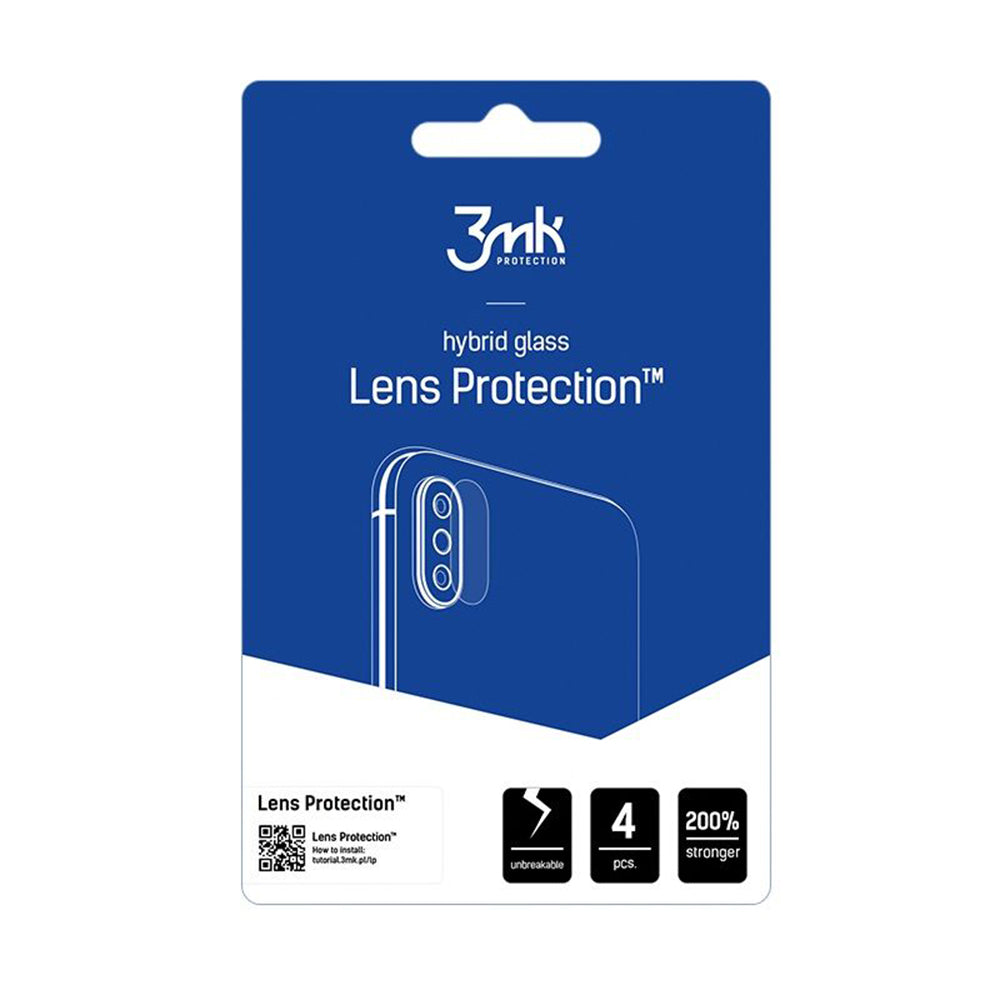 Film de protection pour caméra arrière 3MK Protection pour Samsung Galaxy Z Fold8 F971, Verre trempé, Lot de 4 pièces, Transparent