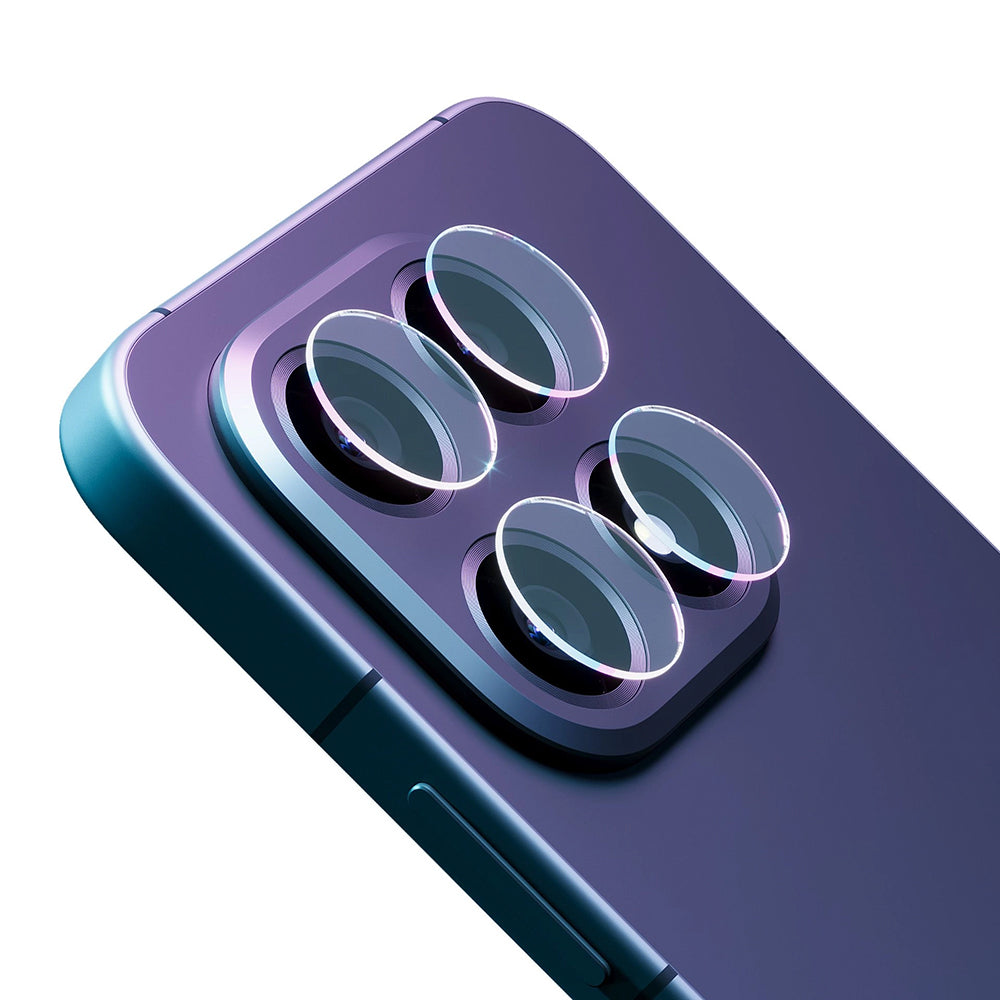 Beschermfolie Achtercamera 3MK Protection voor Xiaomi Poco F8 Ultra, Gehard Glas, Set van 4 stuks, Transparant