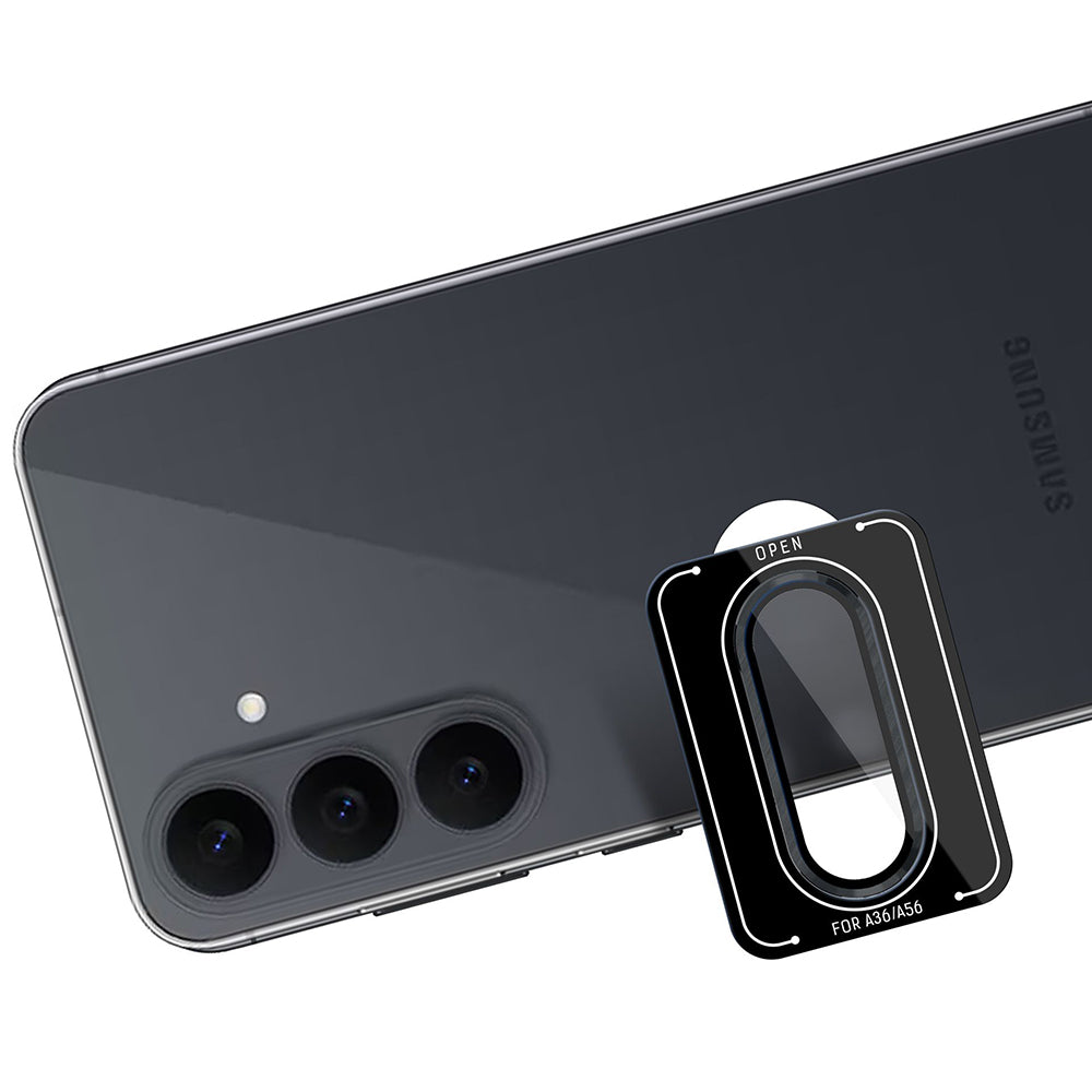 Schutzfolie für die Rückkamera 3MK Protection Pro für Samsung Galaxy S26 FE S741, gehärtetes Glas, schwarz