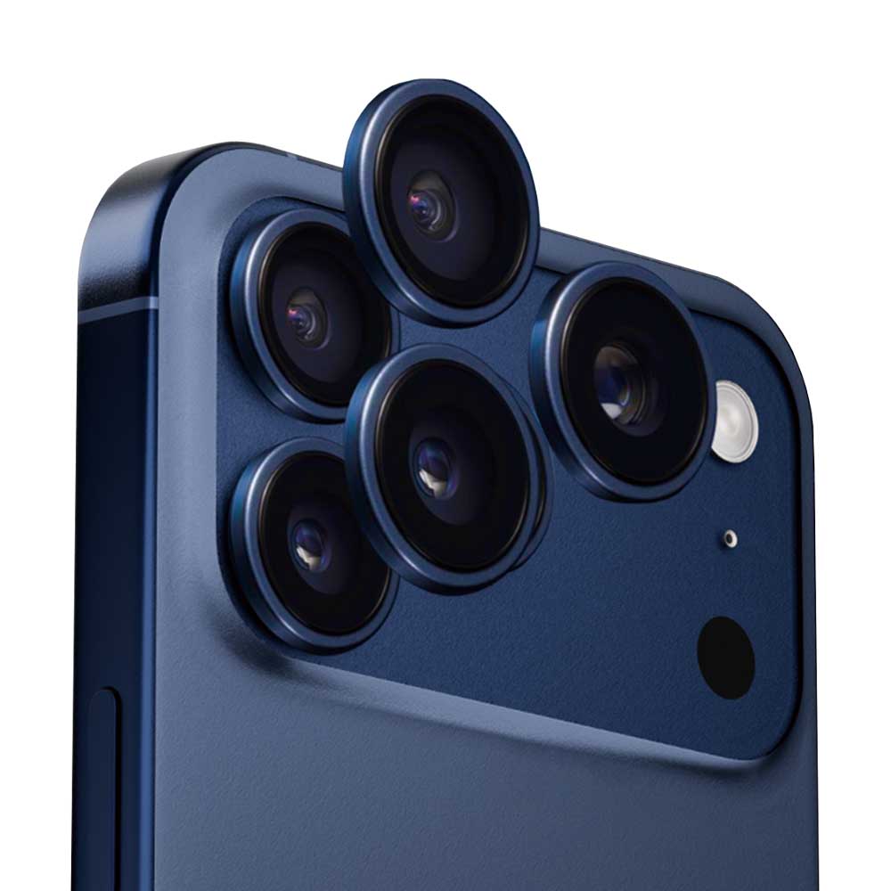 Schutzfolie Anank AR für die Rückkamera des Apple iPhone 17 Pro Max / 17 Pro, gehärtetes Glas, Blau