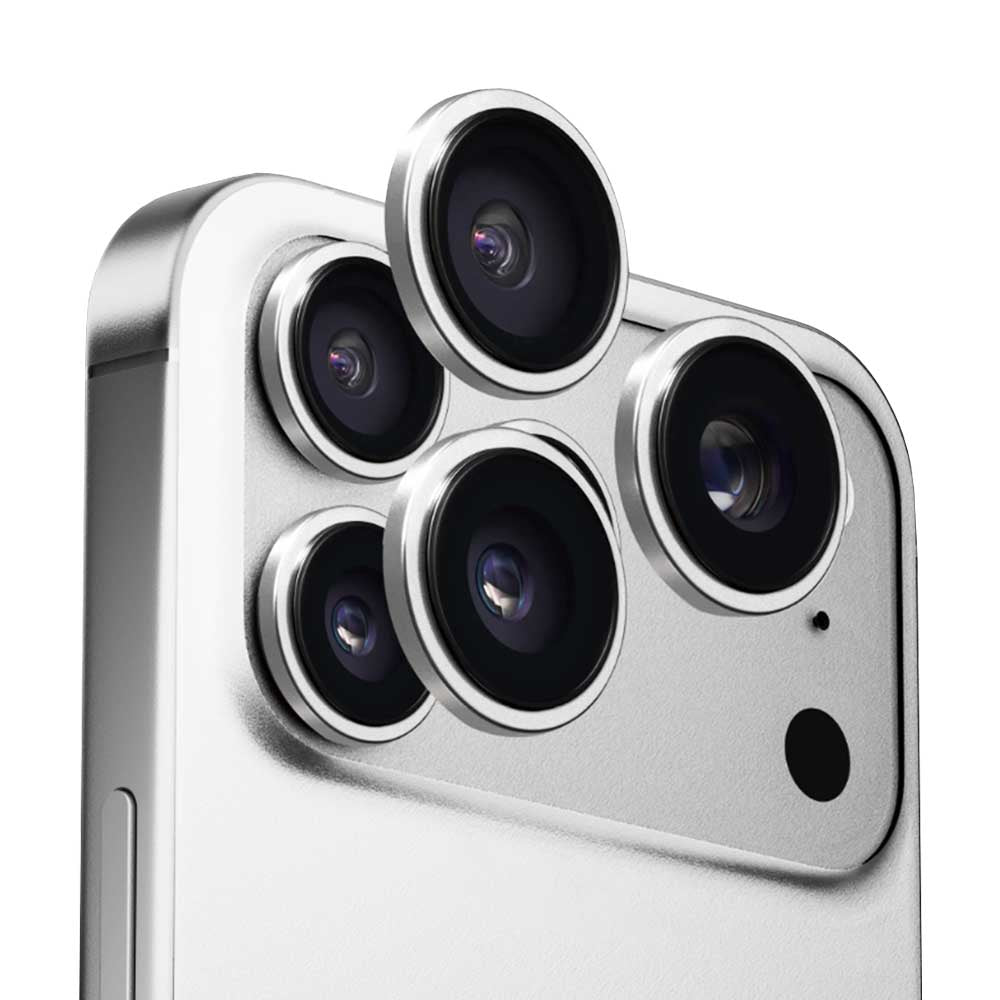 Film de protection pour caméra arrière Anank AR pour Apple iPhone 17 Pro Max / 17 Pro, Verre Trempé, Argenté