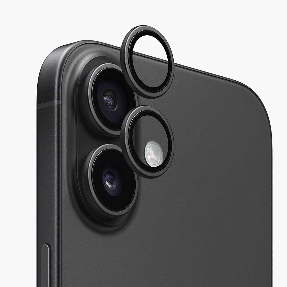 Beschermfolie Achtercamera Anank AR voor Apple iPhone 17, Gehard Glas, Zwart