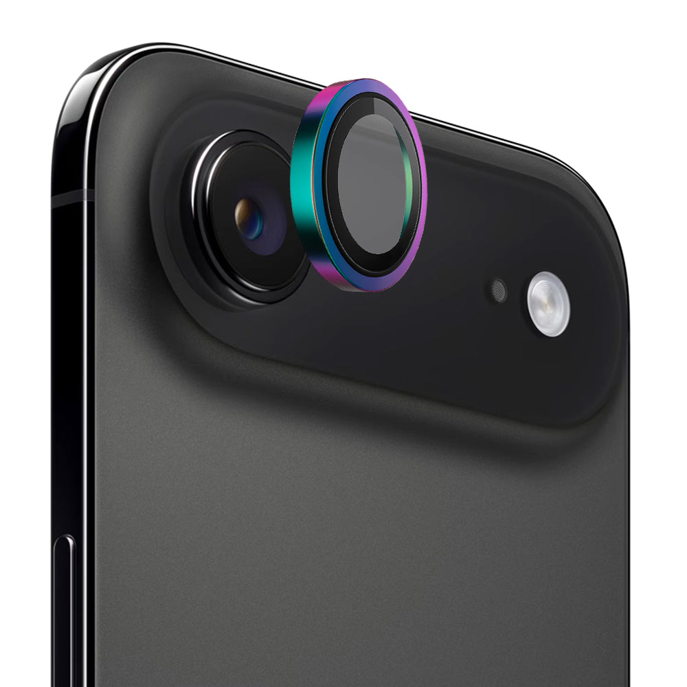 Film de protection Caméra Arrière Blueo Metal Frame pour Apple iPhone 17 Air, Verre Trempé, Multicolore