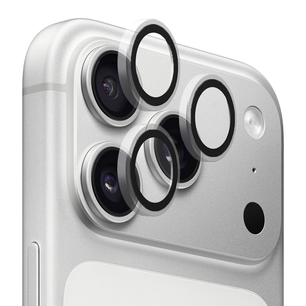 Film de protection pour caméra arrière Blueo Metal Frame pour Apple iPhone 17 Pro Max / 17 Pro, Verre Trempé, Transparent