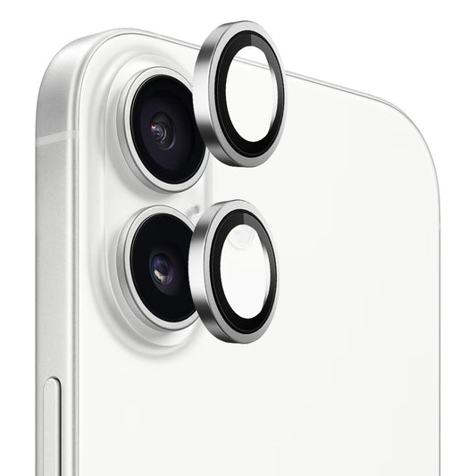 Beschermfolie Achtercamera Blueo Metal Frame voor Apple iPhone 17, Gehard Glas, Zilverkleurig