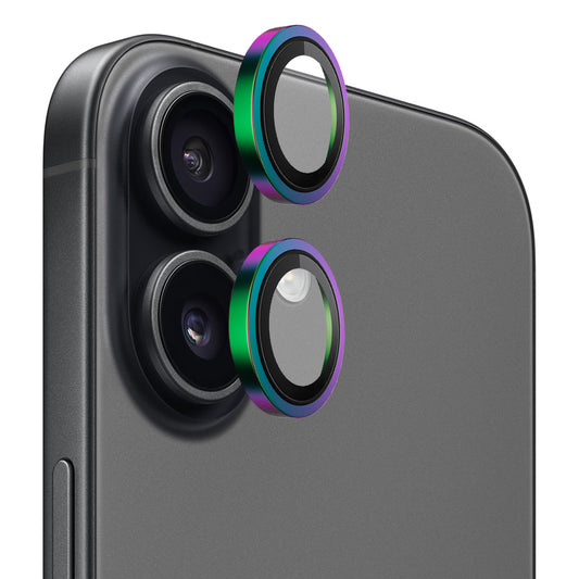 Beschermfolie Achtercamera Blueo Metal Frame voor Apple iPhone 17, Gehard Glas, Meerkleurig