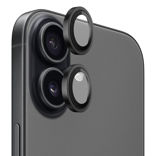 Beschermfolie Achtercamera Blueo Metal Frame voor Apple iPhone 17, Gehard Glas, Zwart