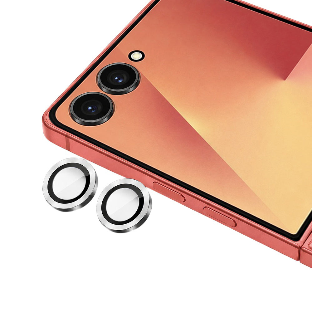 Blueo achtercamera beschermfolie voor Samsung Galaxy Z Flip8 F776, gehard glas, zilver