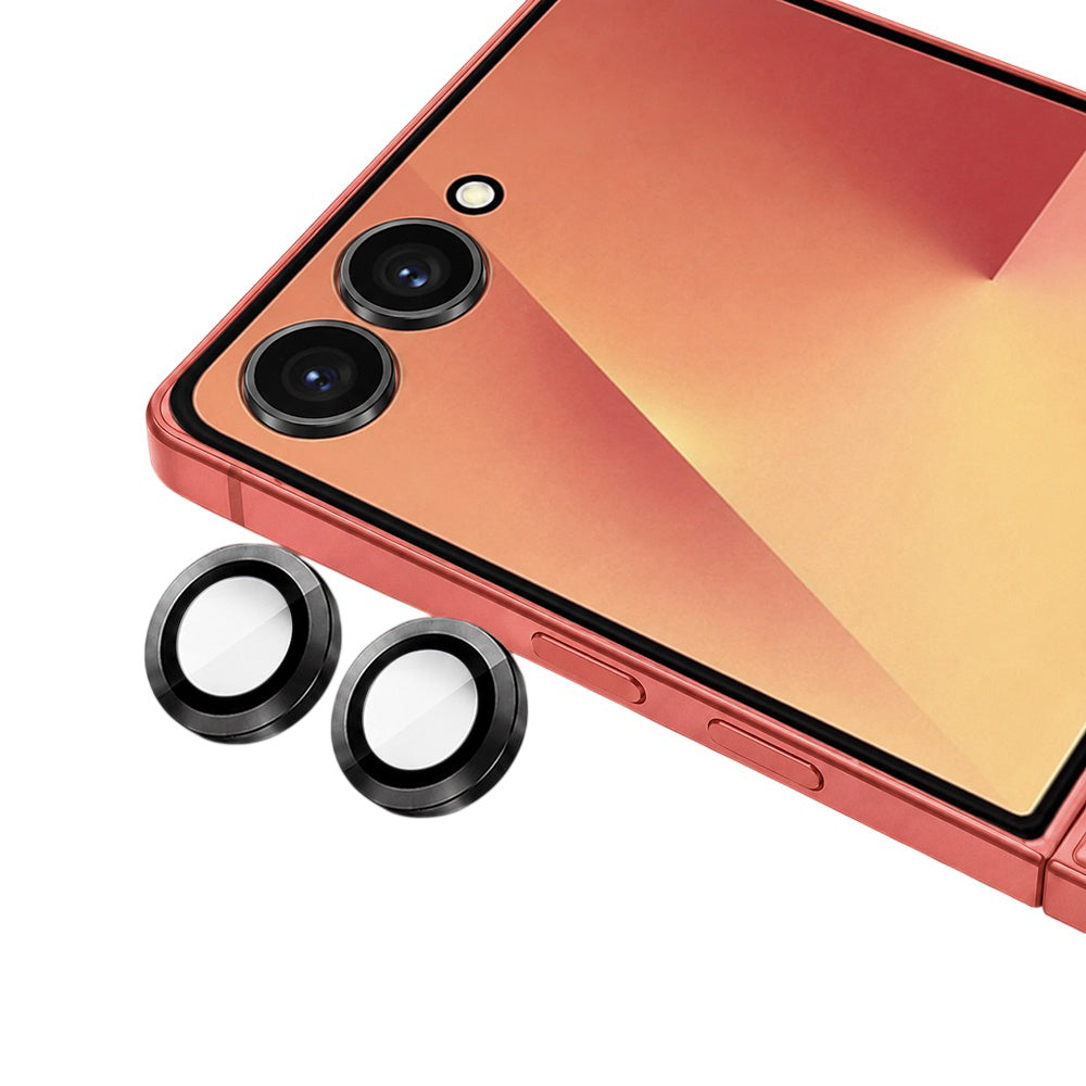 Blueo achtercamera beschermfolie voor Samsung Galaxy Z Flip8 F776, gehard glas, zwart