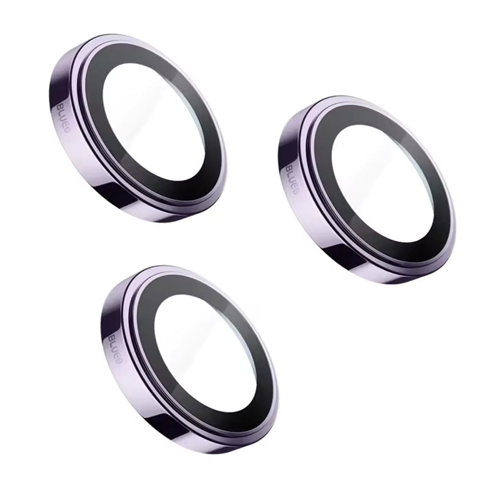 Blueo Sapphire Crystal Achtercamera Beschermfolie voor Apple iPhone 14 Pro Max / 14 Pro, Gehard Glas, Paars
