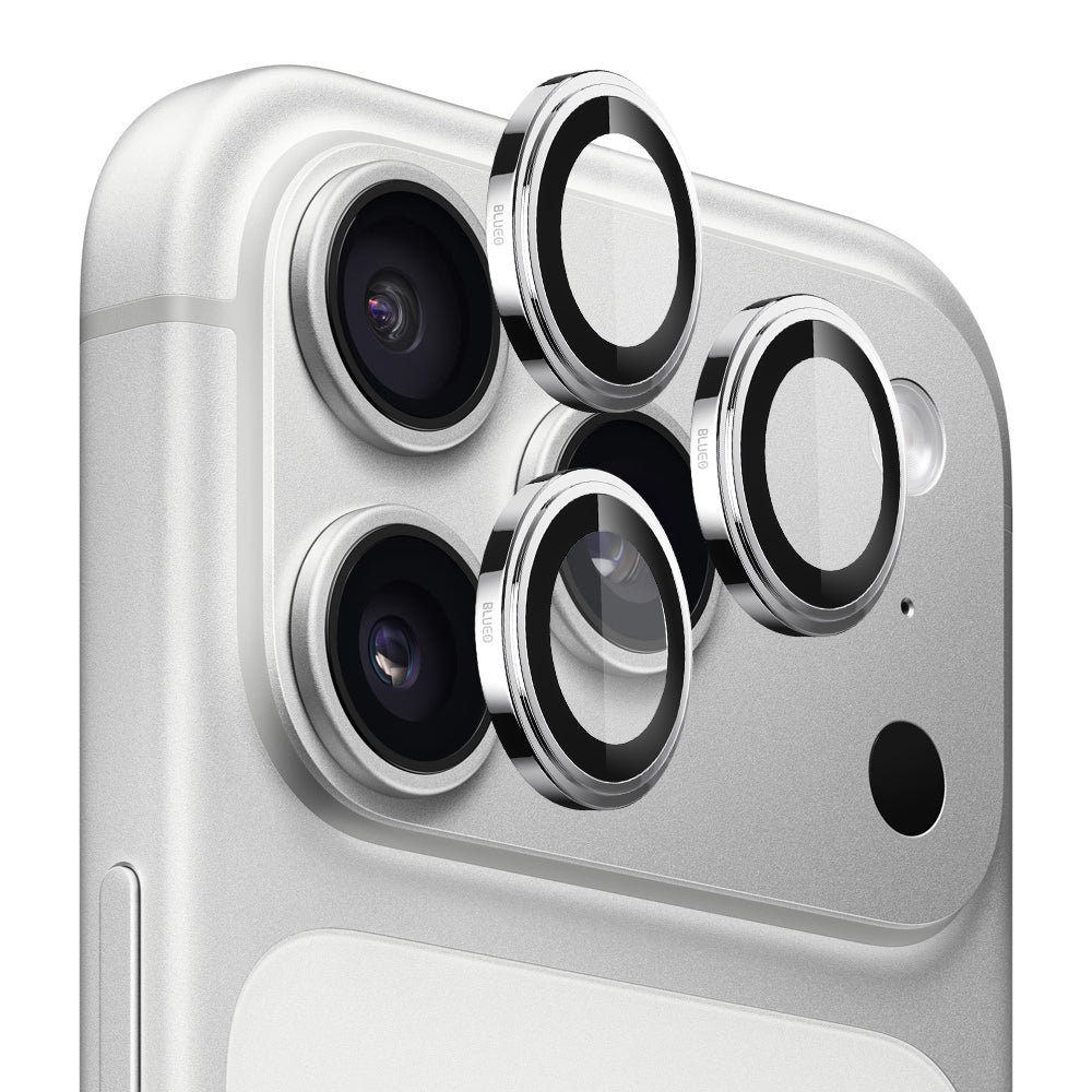 Film de protection Caméra Arrière Blueo Sapphire Crystal pour Apple iPhone 17 Pro Max / 17 Pro, Verre Trempé, Argenté