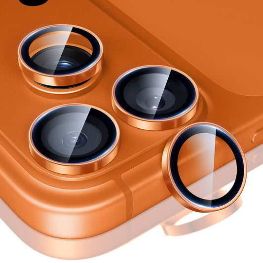 Film de protection pour caméra arrière ESR Armorite pour Apple iPhone 14 Pro, Verre Trempé, Orange