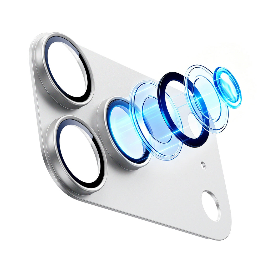ESR Armorite Pro Achtercamera Beschermfolie voor Apple iPhone 18 Pro Max, Gehard Glas, Zilver