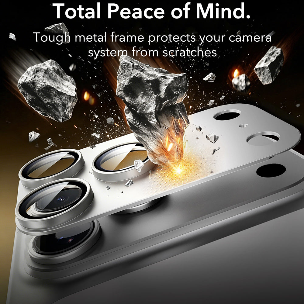 ESR Armorite Pro Achtercamera Beschermfolie voor Apple iPhone 18 Pro Max, Gehard Glas, Zilver