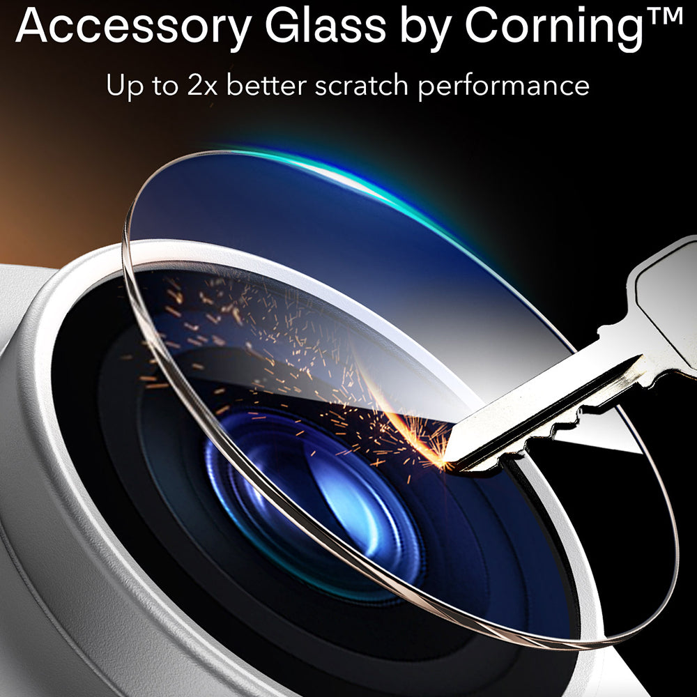 ESR Armorite Pro Achtercamera Beschermfolie voor Apple iPhone 18 Pro Max, Gehard Glas, Zilver