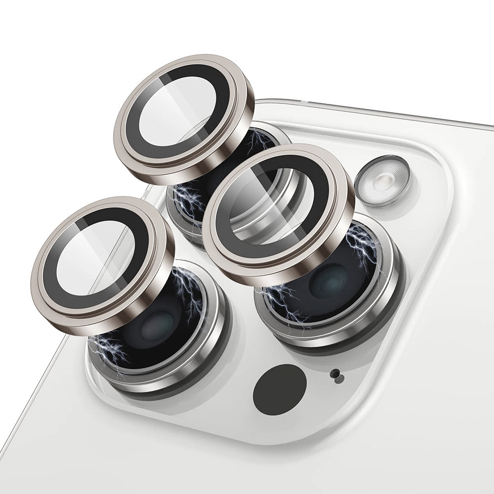 Beschermfolie Lito S+ voor de achtercamera van Apple iPhone 17 Pro Max / 17 Pro, Gehard Glas, Gri