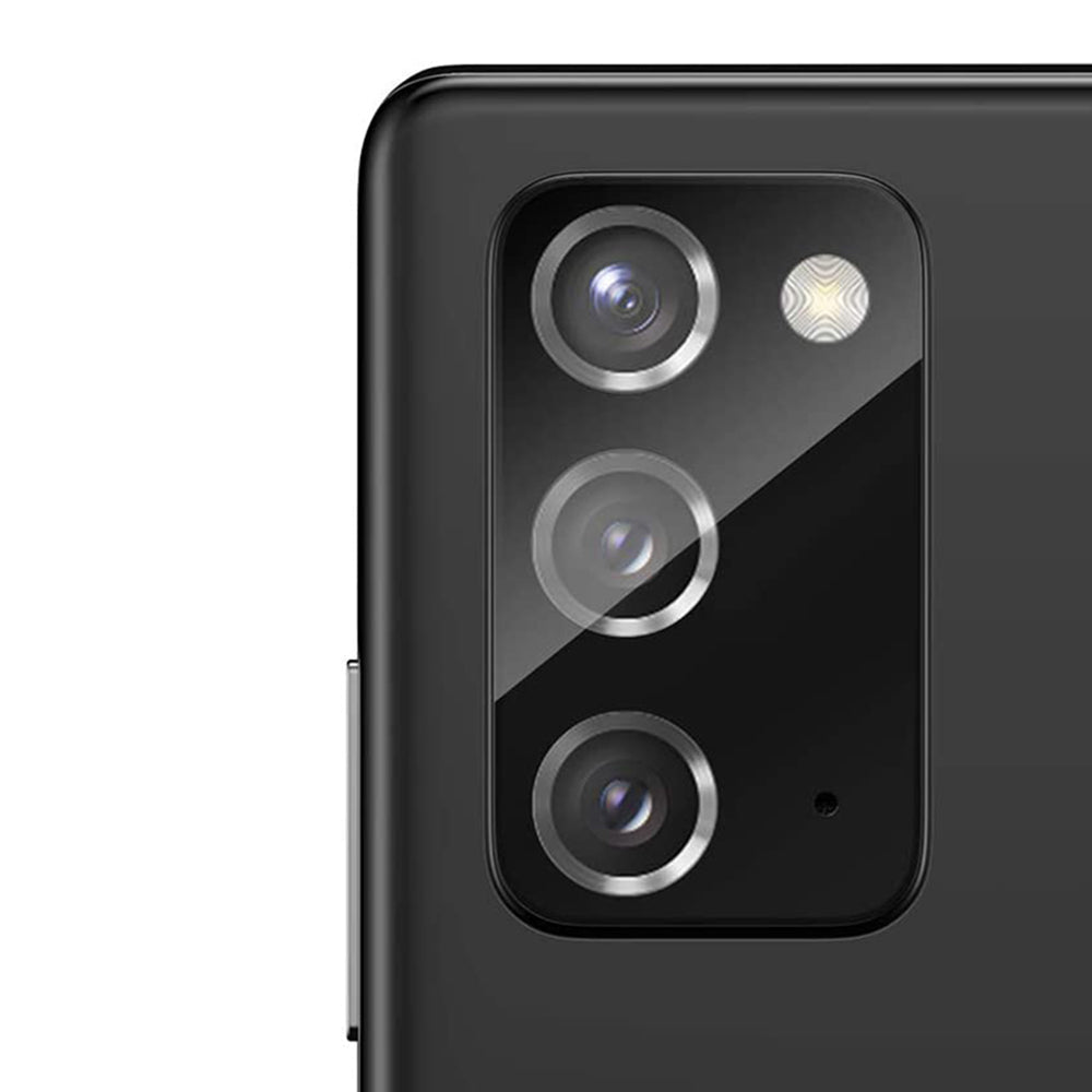 Schutzfolie Lito S+ für die Rückkamera des Samsung Galaxy Note 20 5G N981 / Note 20 N980, gehärtetes Glas, Schwarz.