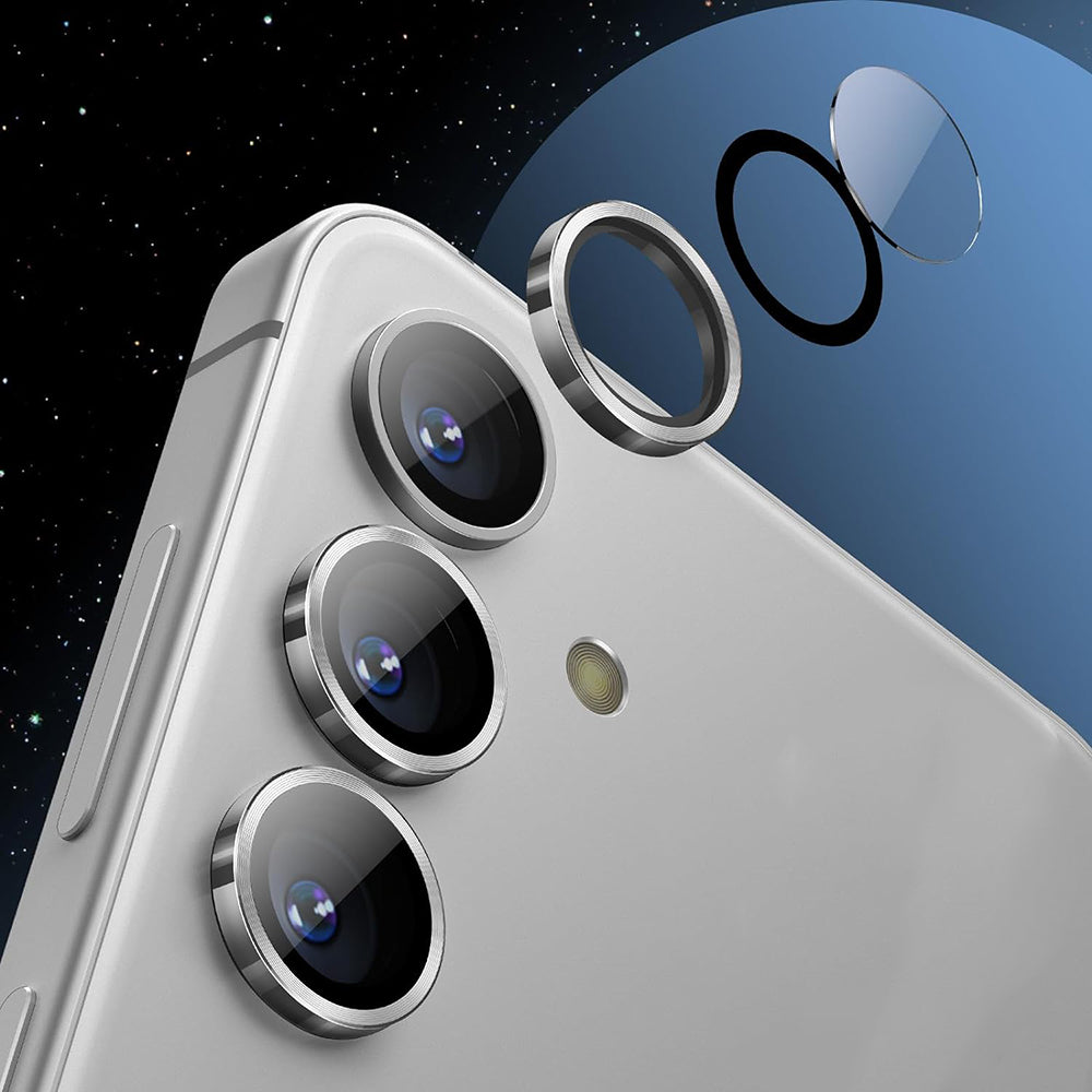 Achtercamera beschermfolie Lito S+ voor Samsung Galaxy S25+ S936, Gehard glas, Zwart