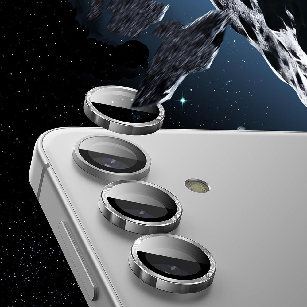 Beschermfolie Achtercamera Lito S+ voor Samsung Galaxy S25 S931, Gehard Glas, Zilver