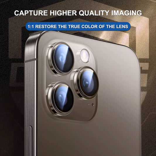 Beschermfolie Achtercamera Lito Titanium AR voor Apple iPhone 17 Air, Gehard Glas, Blauw