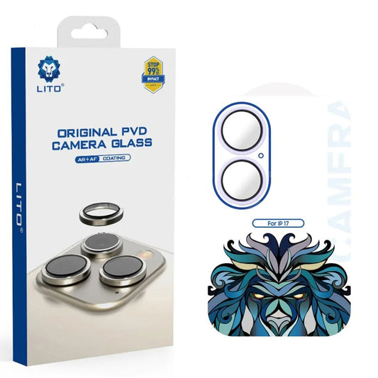 Beschermfolie Achtercamera Lito Titanium AR voor Apple iPhone 17, Gehard Glas, Paars